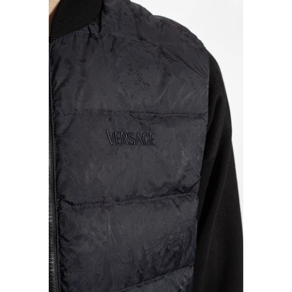 Versace Vest met Barocco patroon Blue Heren