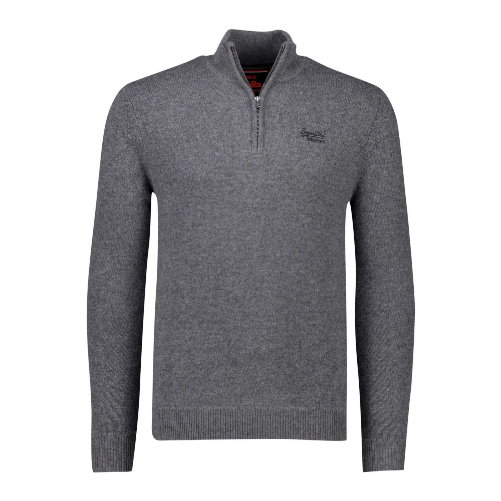 Superdry Grijze Gebreide Trui Gray Heren