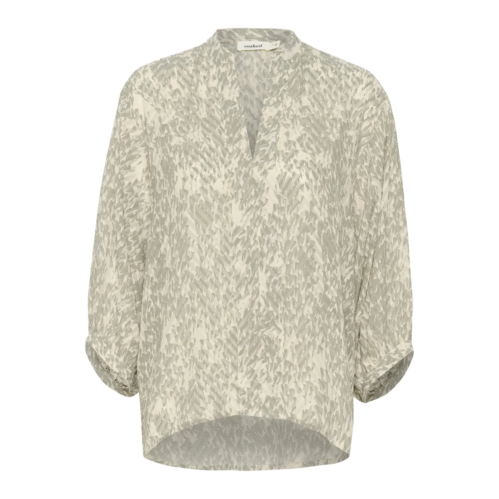 Soaked in Luxury Schaduw Drop Print Blouse Multicolor Dames