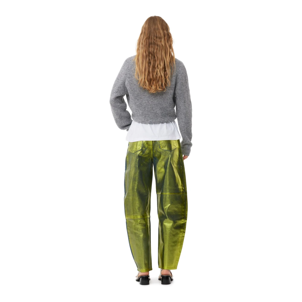 Ganni Zachte Wol Cardigan Gray Dames