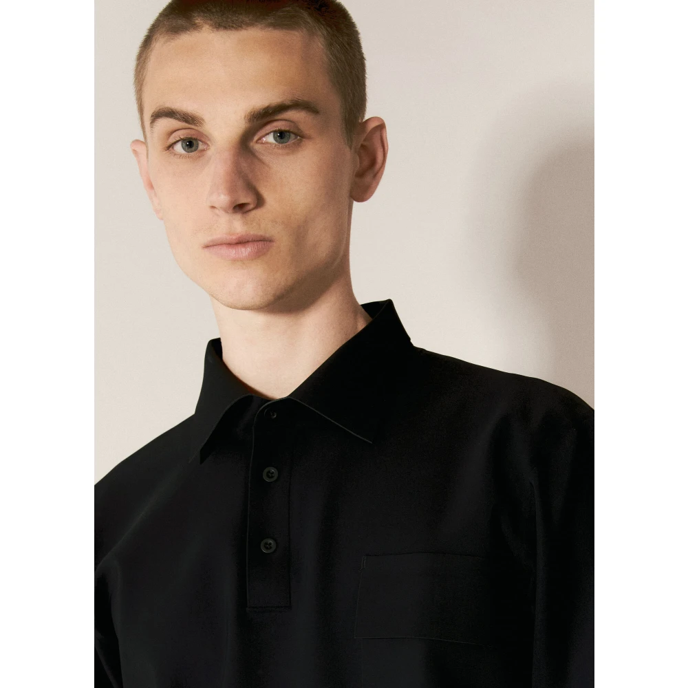 Gr10K Ultrasound Bonded Polo Shirt Black Heren