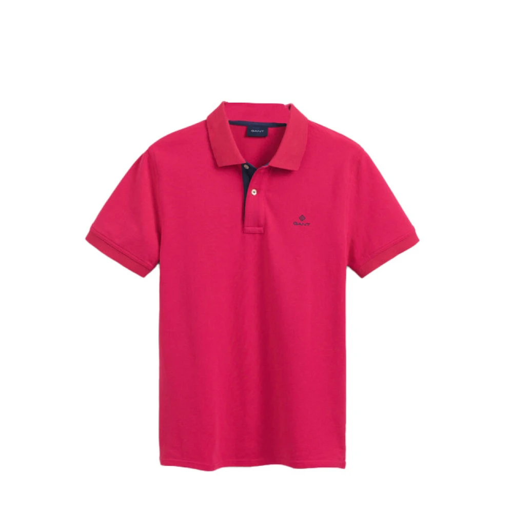 Gant Klassieke Polo Shirt Pink Heren
