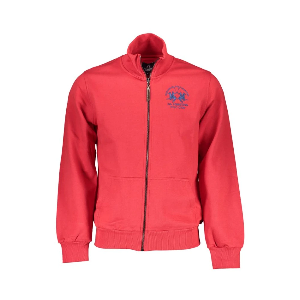 La Martina , Zip-Throughs, Male, Red, L, Zip-Through Sweatshirt