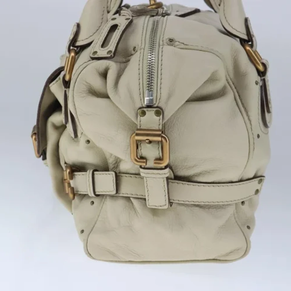 Chloé Pre-owned Leather handbags Beige Dames