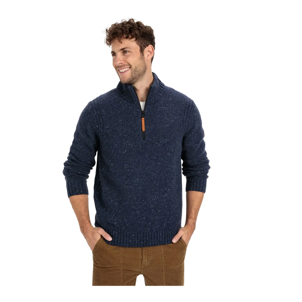 camel active Donkerblauwe trui voor heren Blue Heren