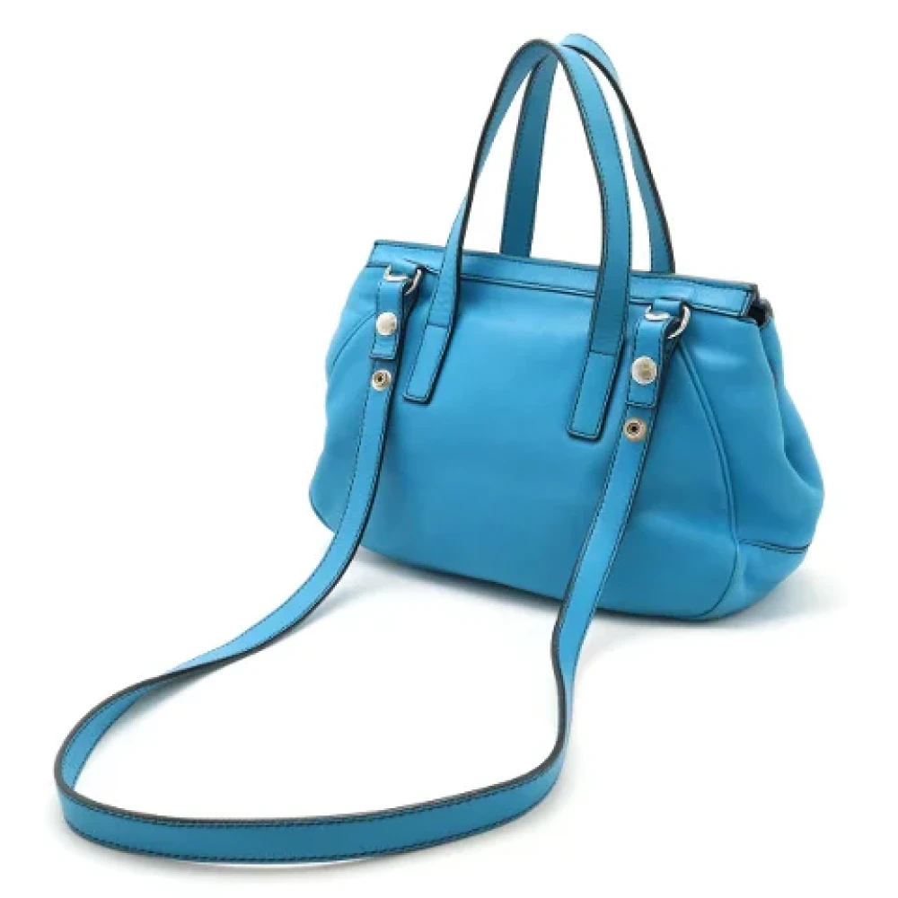 Loewe Pre-owned Leather handbags Blue Dames