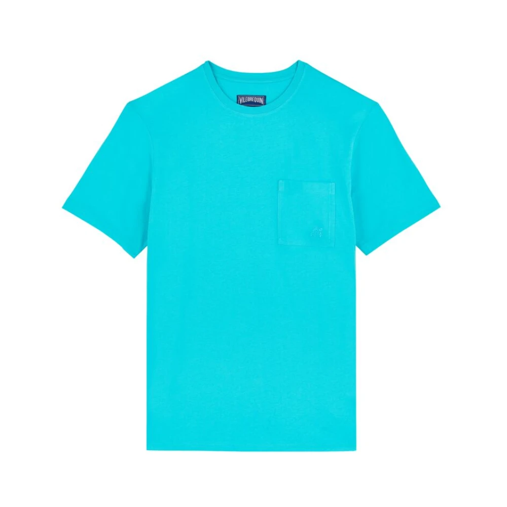 Vilebrequin Effort T-shirt gemaakt van biologisch katoen voor heren Blue Heren