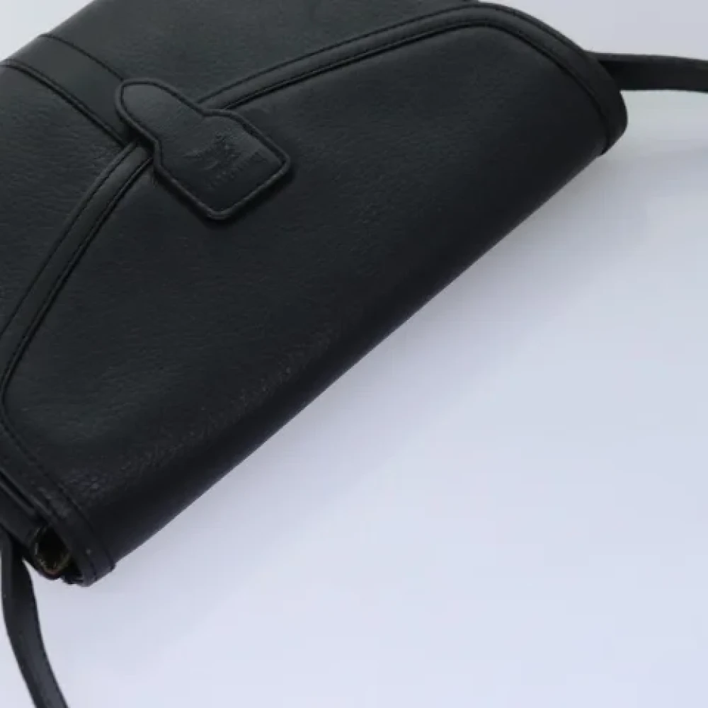 Burberry Vintage Pre-owned Leather shoulder-bags Black Dames