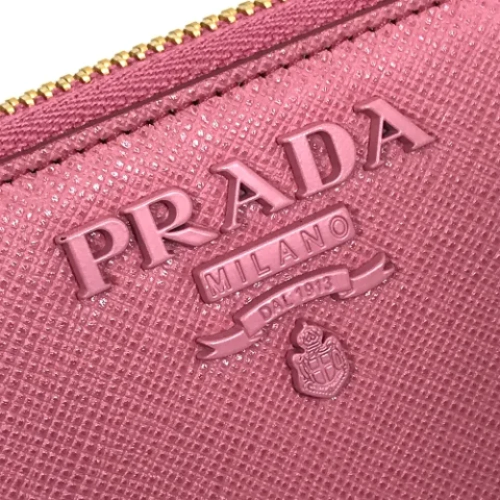 Prada Vintage Pre-owned Leather wallets Pink Dames