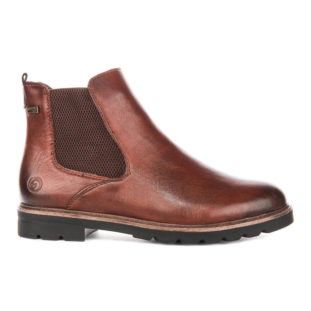 Remonte Women's Brown Chelsea Boots, 6 Uk, D2q70-22 Elastic Insert Tex Tech Boot