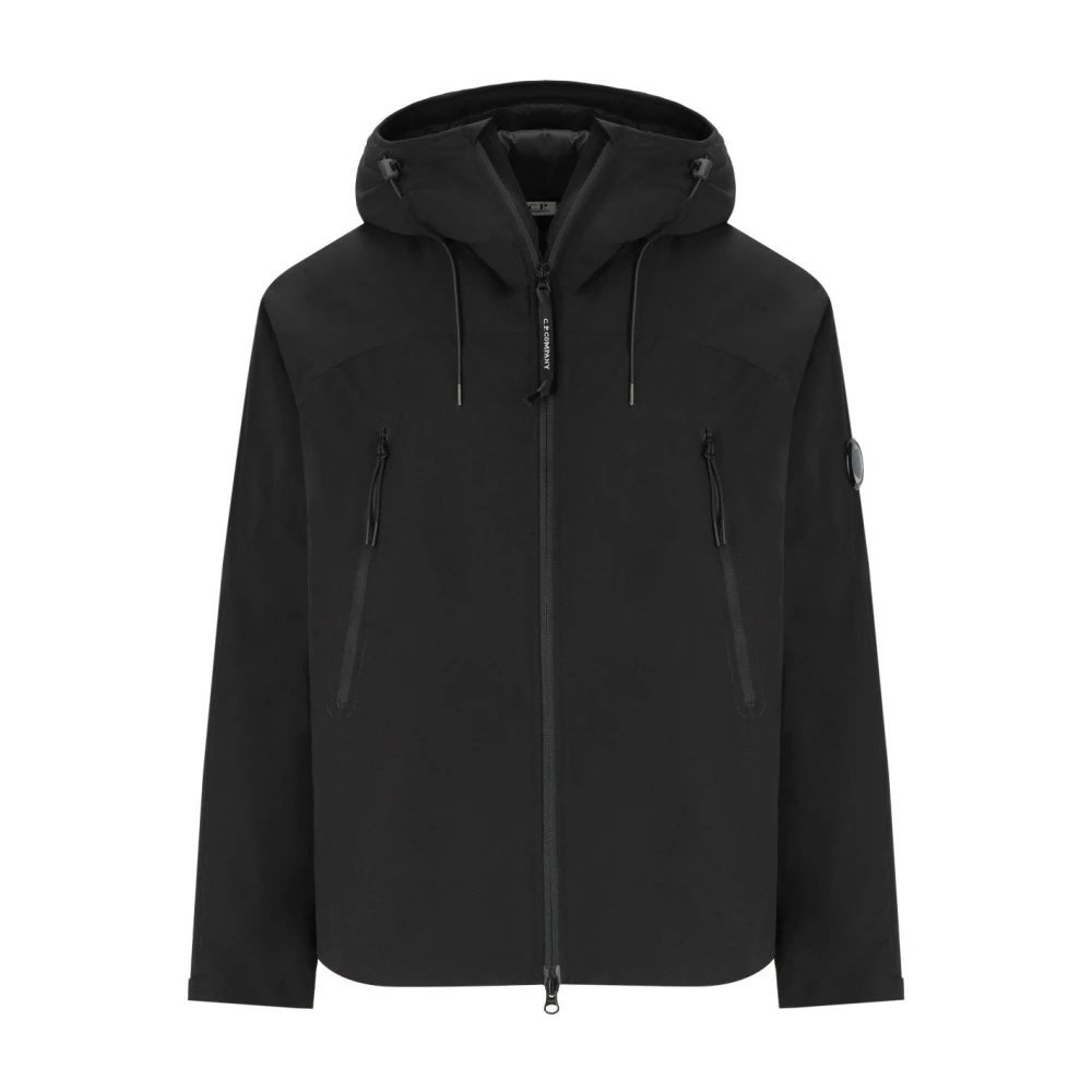 C.P. Company Zwarte Pro-Tek Gewatteerde Hoodie Black Heren