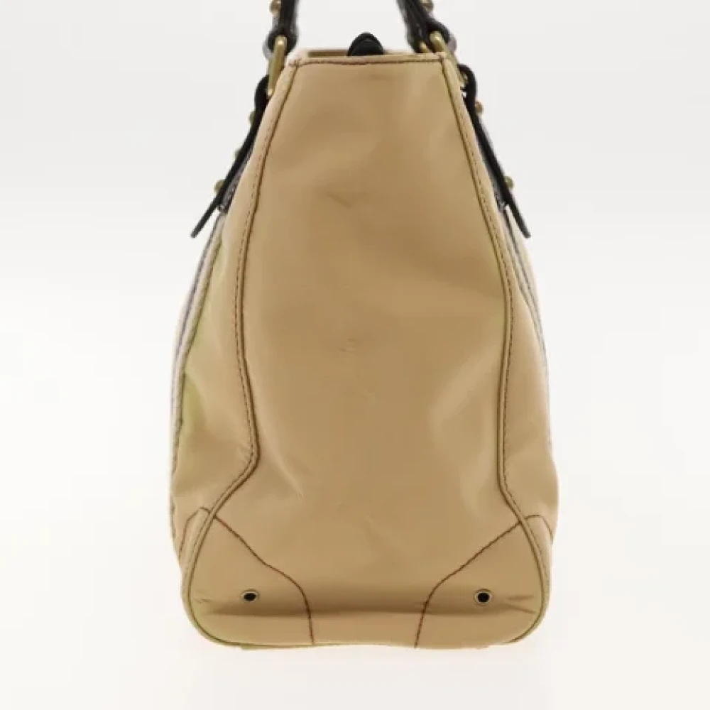 Burberry Vintage Pre-owned Fabric handbags Beige Dames