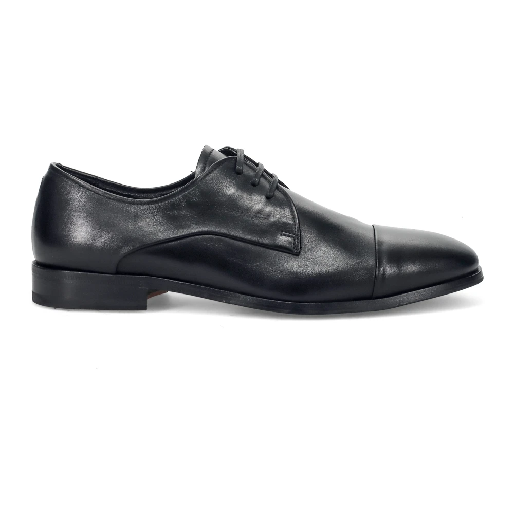 Fabi Men's Black Flat Derby Lace-Ups - Dress Shoes - 8 Uk - Shoes