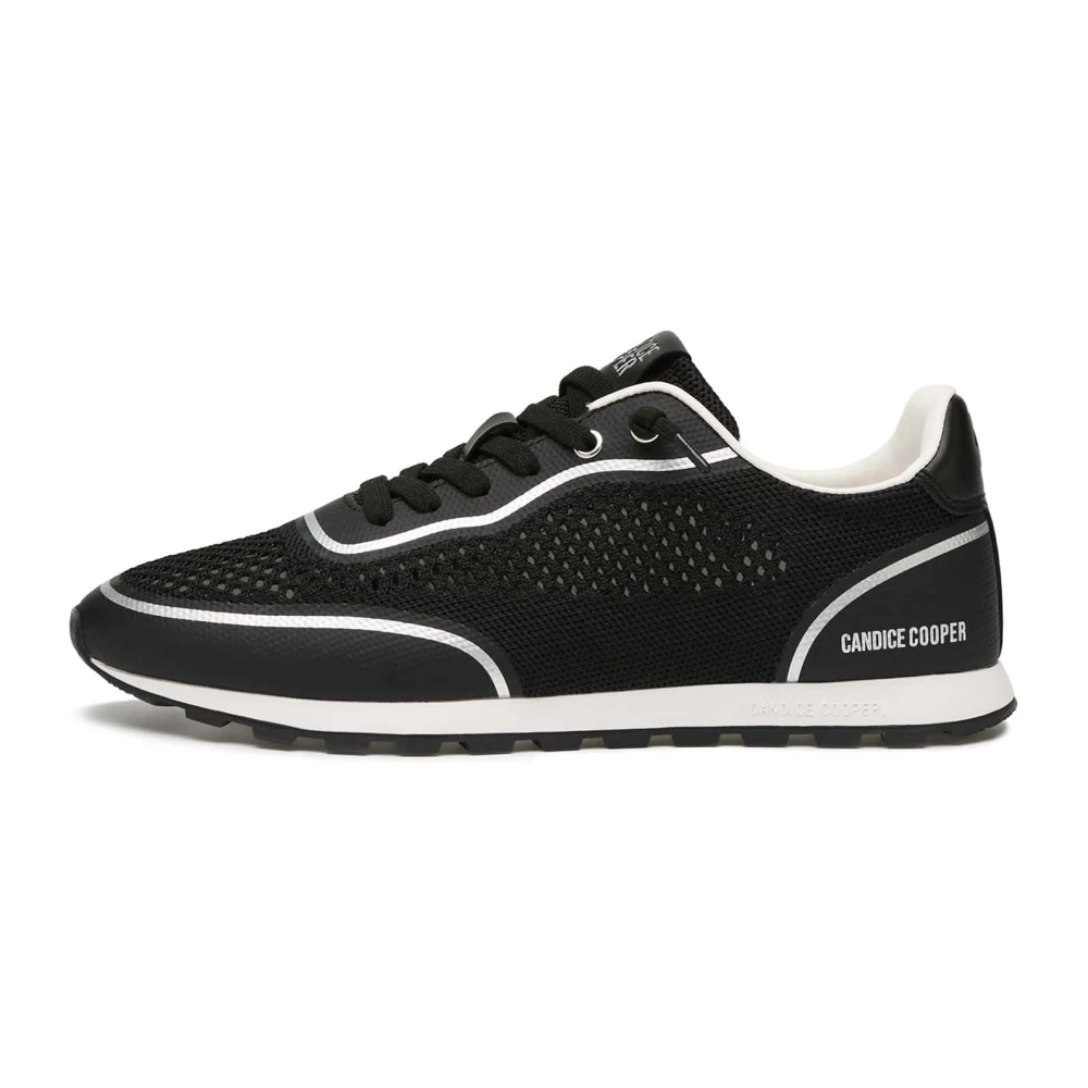 Candice Cooper Leather and fabric sneakers Plume Flyknit. Dames Schoenen Zwart