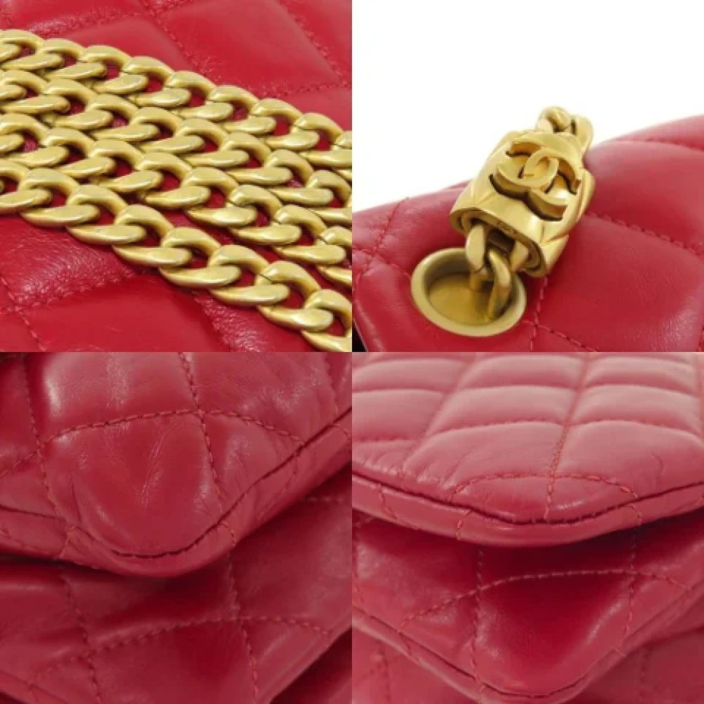 Chanel Vintage Pre-owned Leather chanel-bags Red Dames
