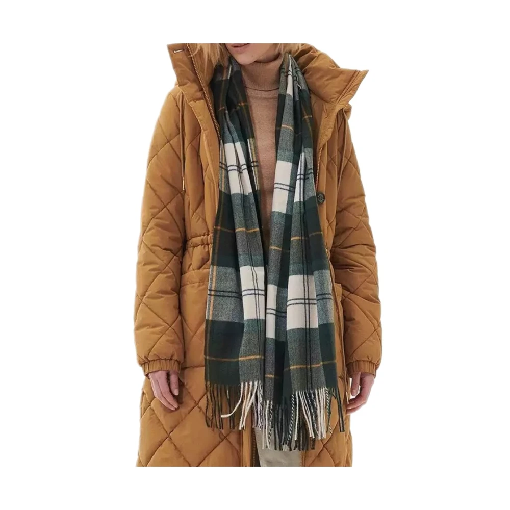 Barbour Groene Tartan Wrap Sjaal Green Dames