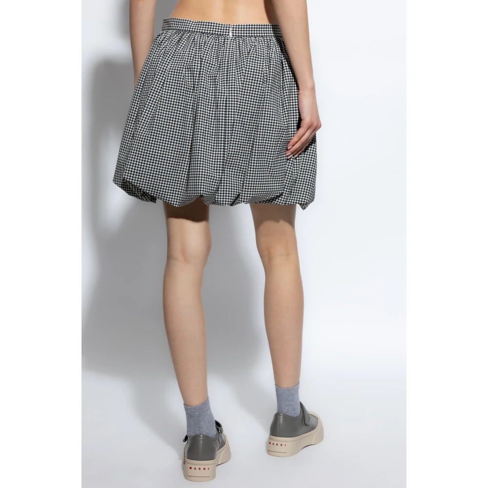 Marni Korte geruite rok Black Dames