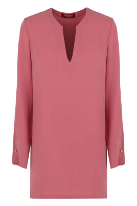 v-neck-crepe-blouse-with-buttoned-cuffs