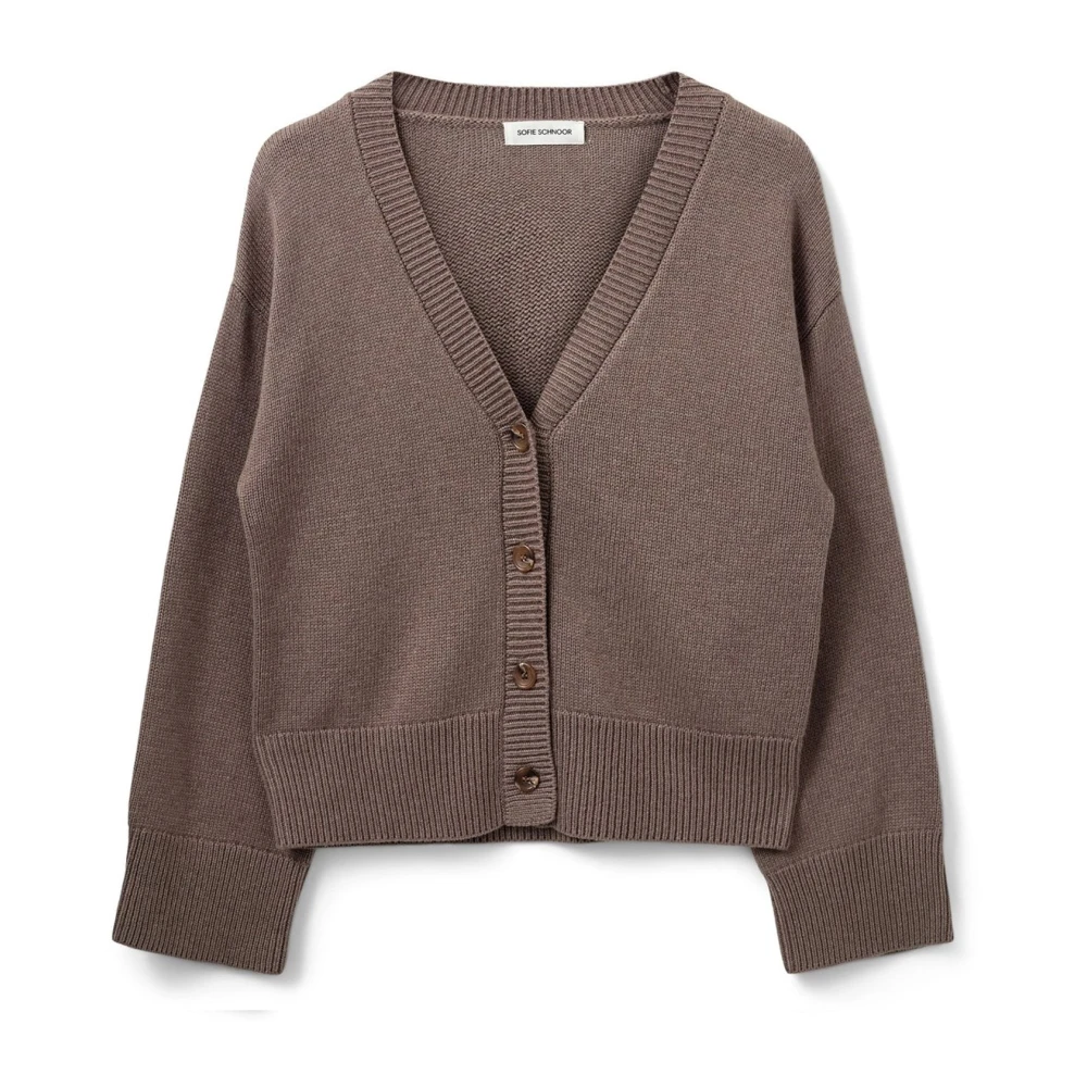Sofie Schnoor Brown Skylarsw Cardigan - Female - Cardigans - Xs - Knitwear