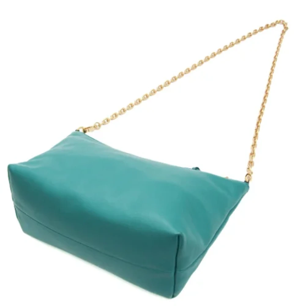 Miu Pre-owned Leather shoulder-bags Green Dames
