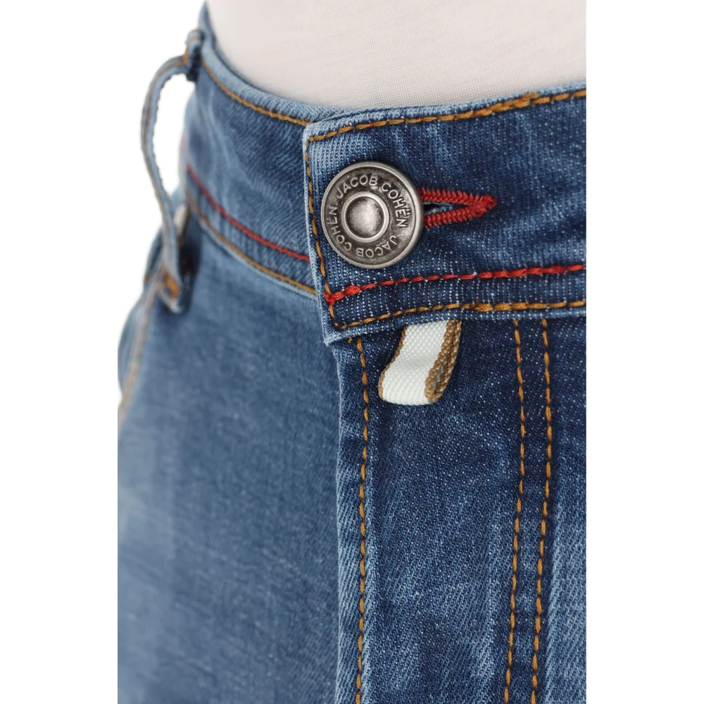 Jacob Cohën Leren label Bard jeans Blue Heren