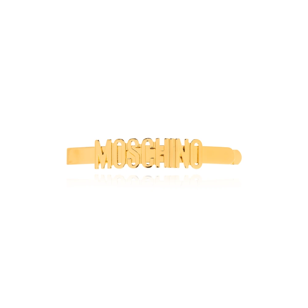 Moschino Haarklem met logo Yellow Dames