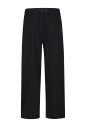 black-elasticated-waistband-zip-fastening-shorts
