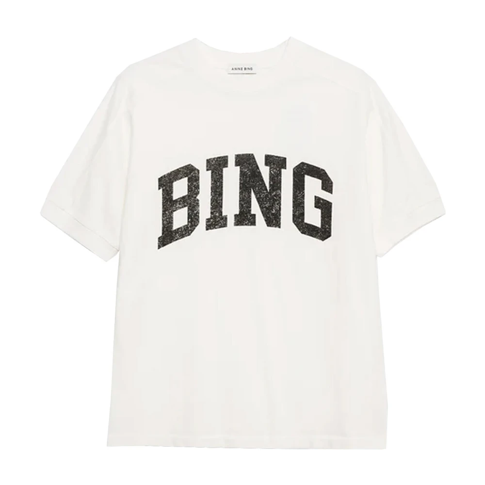 Anine Bing Jaylin Top & T-Shirt Ivory Beige Dames