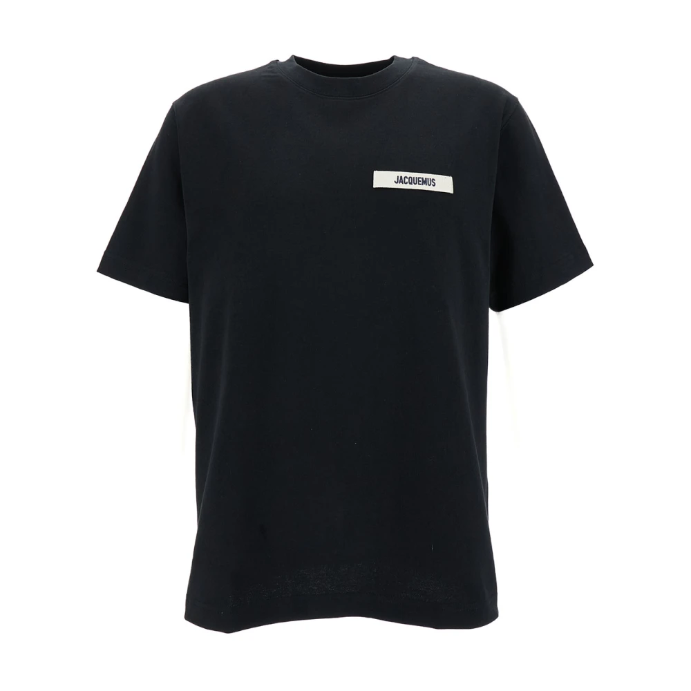 Jacquemus Zwart Gros Grain T-shirts en Polos Black Heren