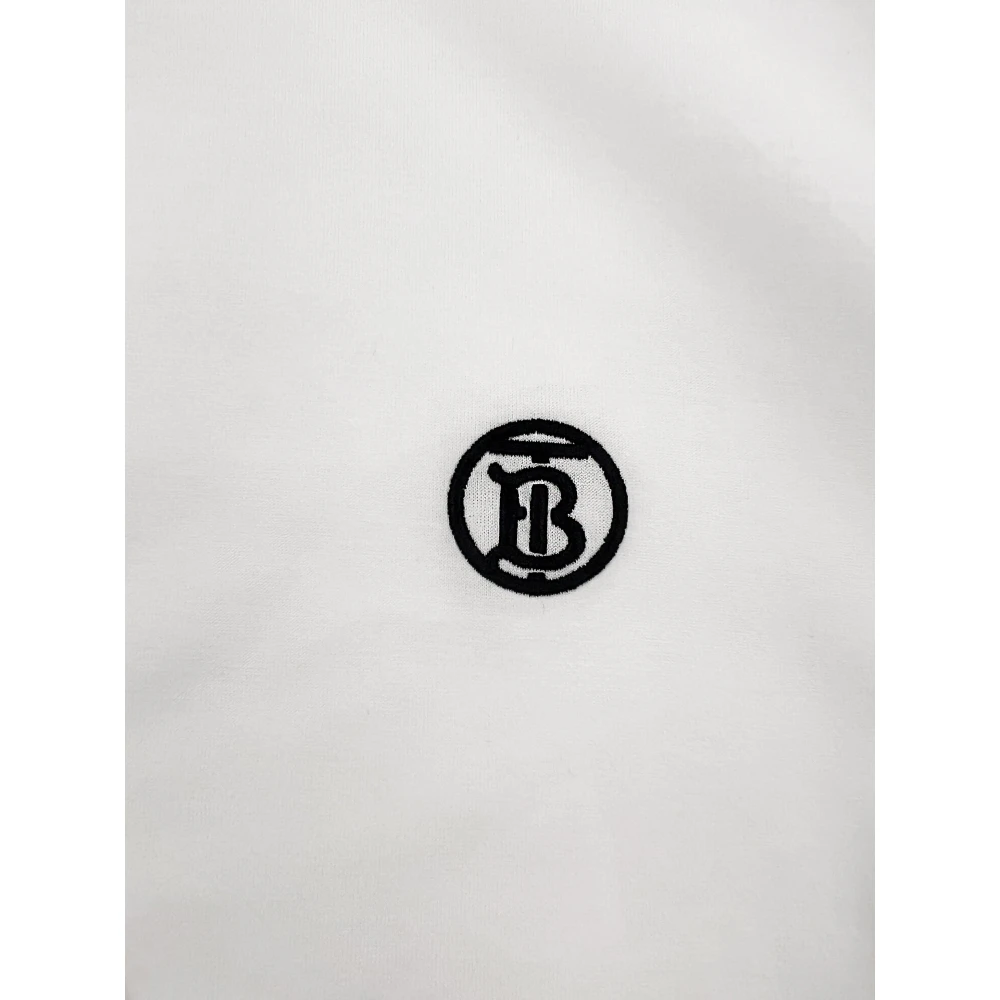Burberry Exclusief T-shirt met Thomas Monogram White Heren