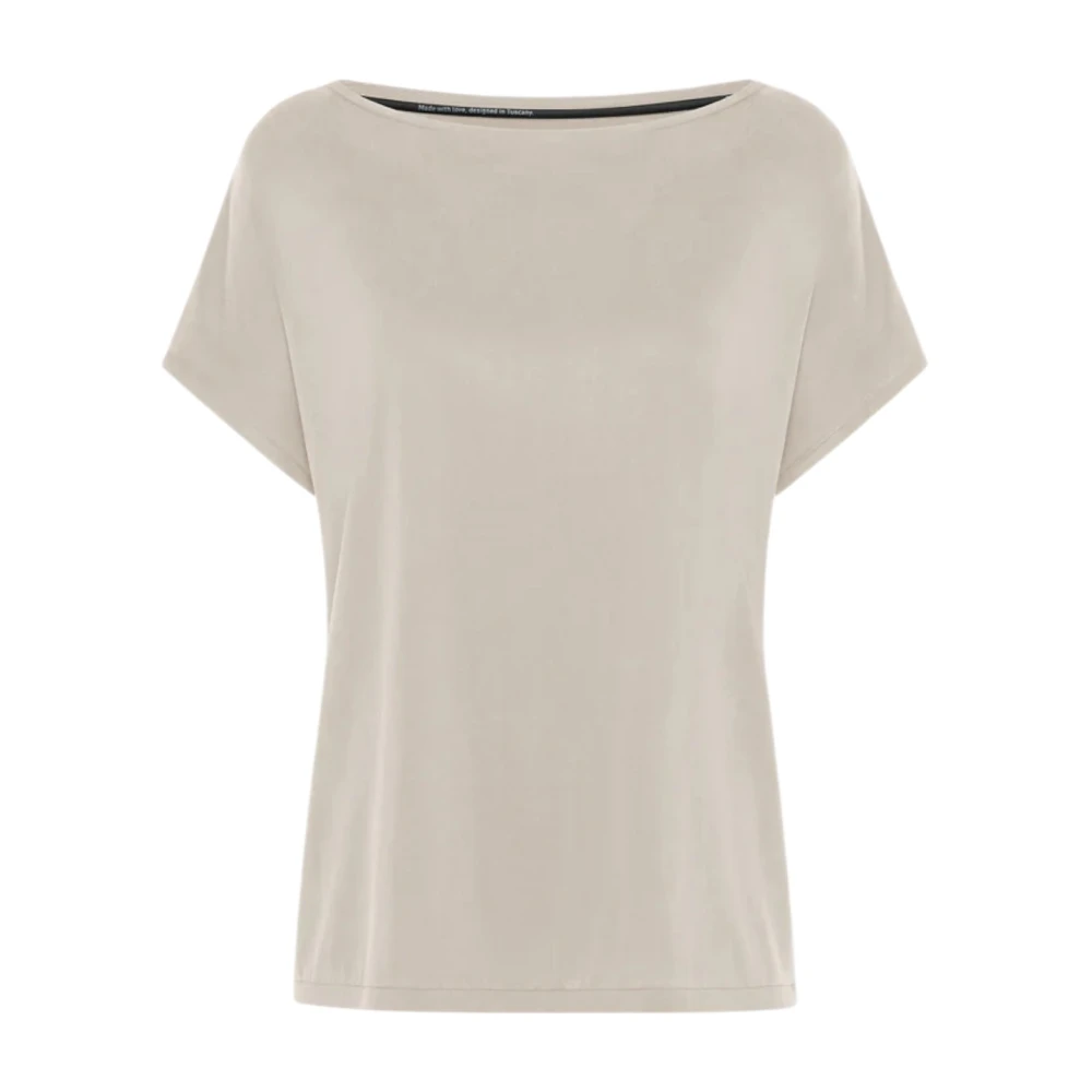 Rrd Women's Beige Cupro Square Shirty - T-Shirts - 2XS - Tops