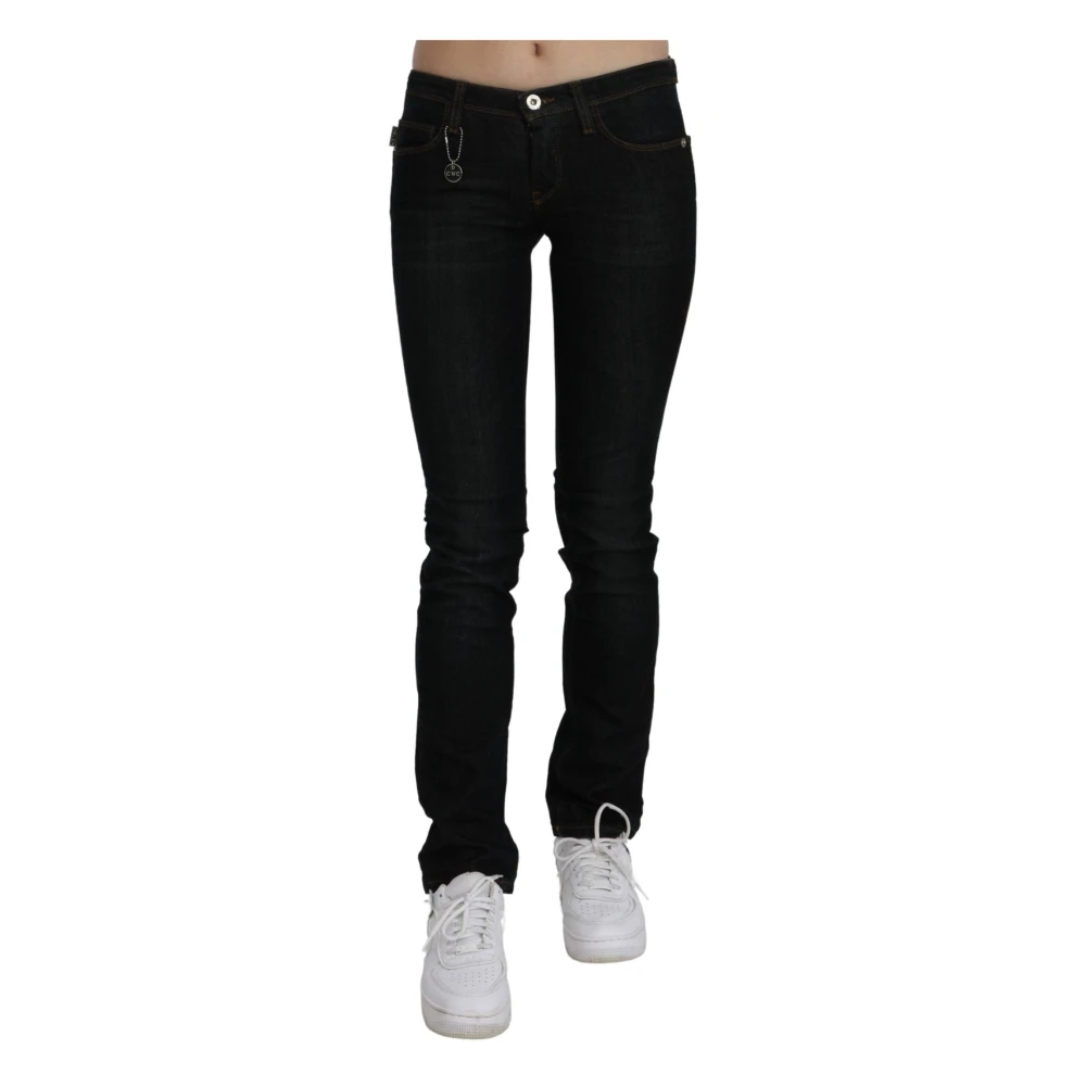 Costume National Women's Black Skinny Fit Jeans, W24, Bukser Jeans