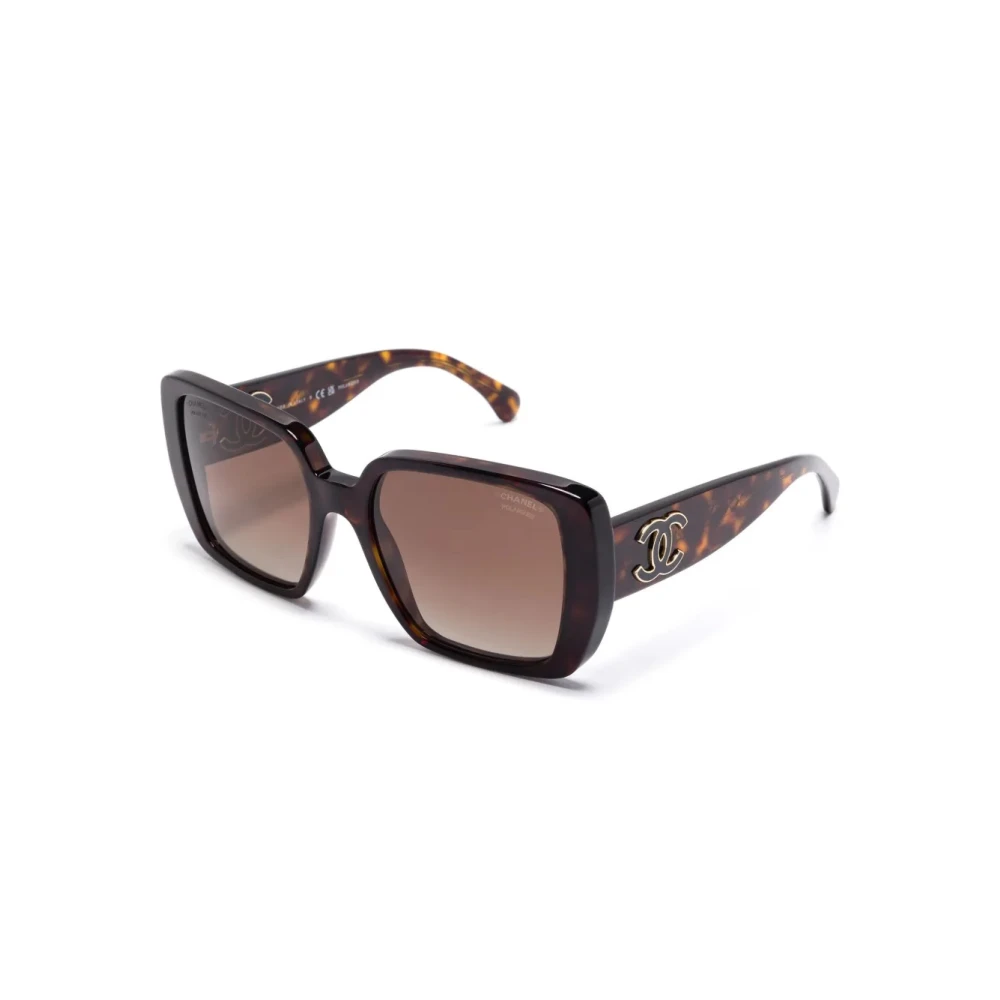 Chanel Women's Brown Square Sunglasses