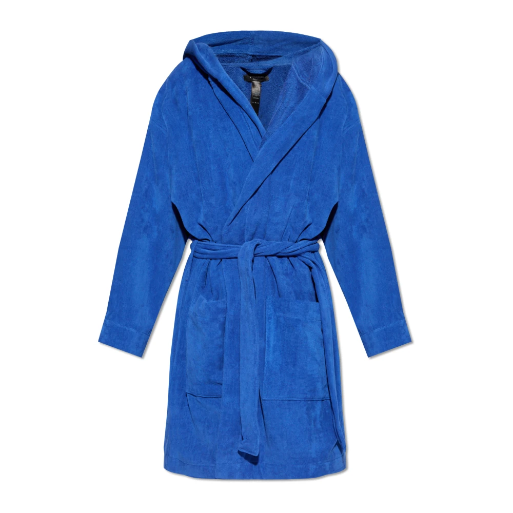 Dsquared2 Bathrobe with logo Blue Heren