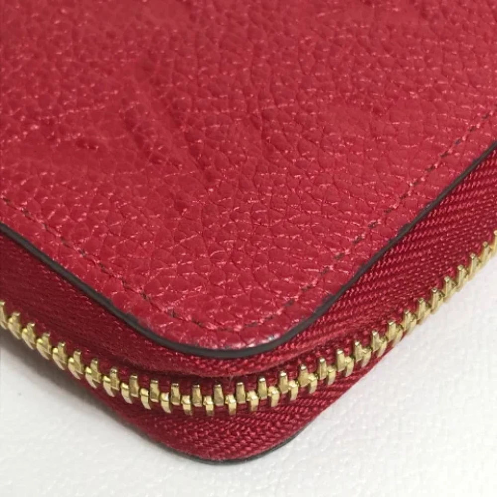 Louis Vuitton Vintage Pre-owned Leather wallets Red Dames
