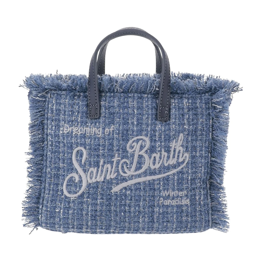 Mc2 Saint Barth Donna Blu - Vanity Mini Tweed - Bags - One Size