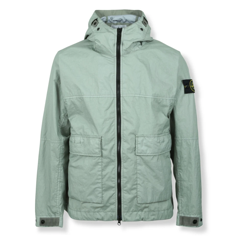 Stone Island Blue 3L Tc Membrane Bomber Jacket - Male - Light Jackets - Xl - Jackets