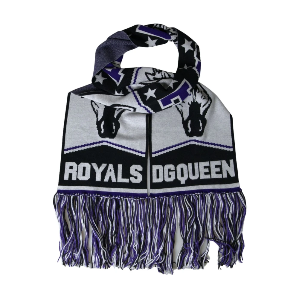 Dolce & Gabbana Unisex Elegant Multicolor Wool Blend Scarf