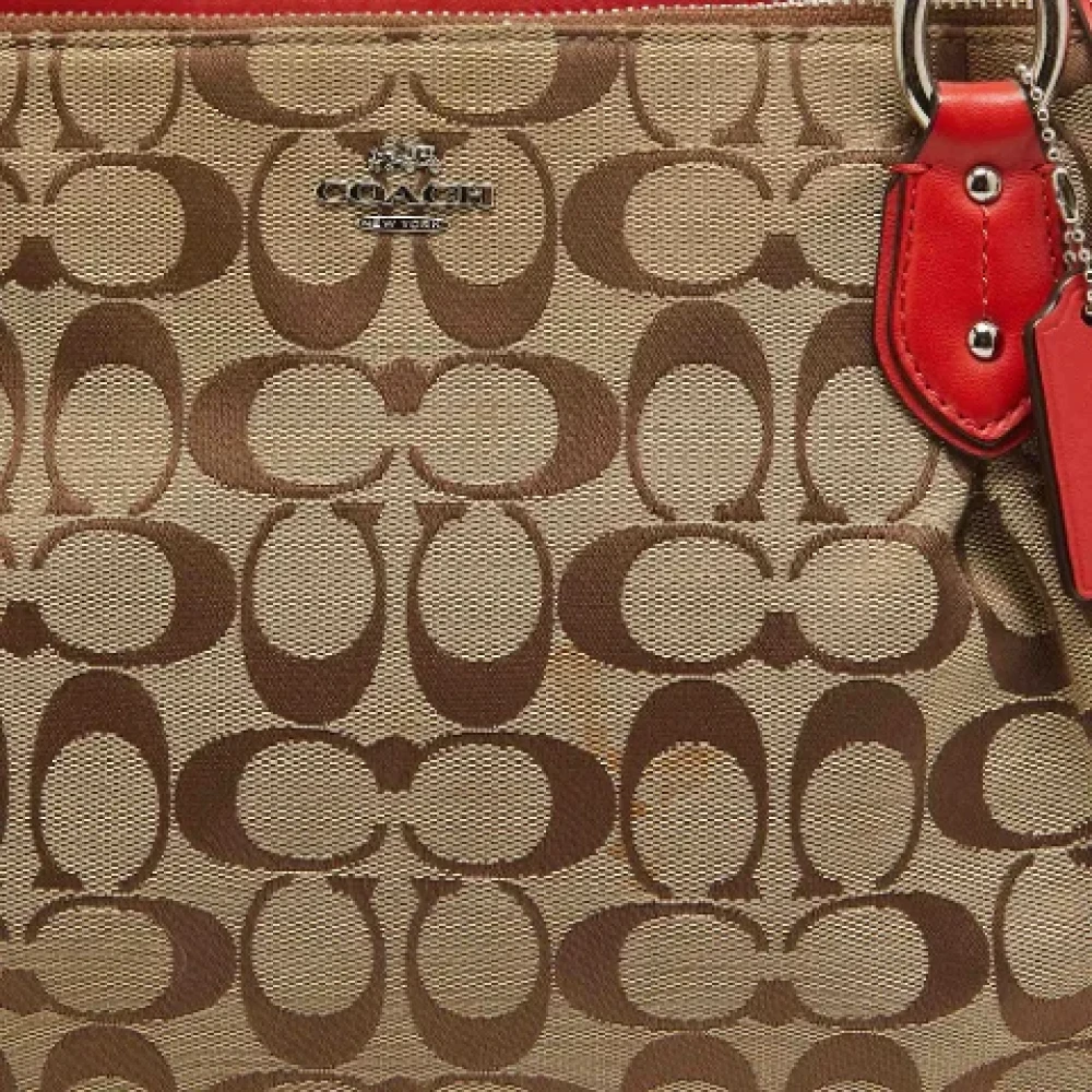 Coach Pre-owned Canvas totes Red Dames