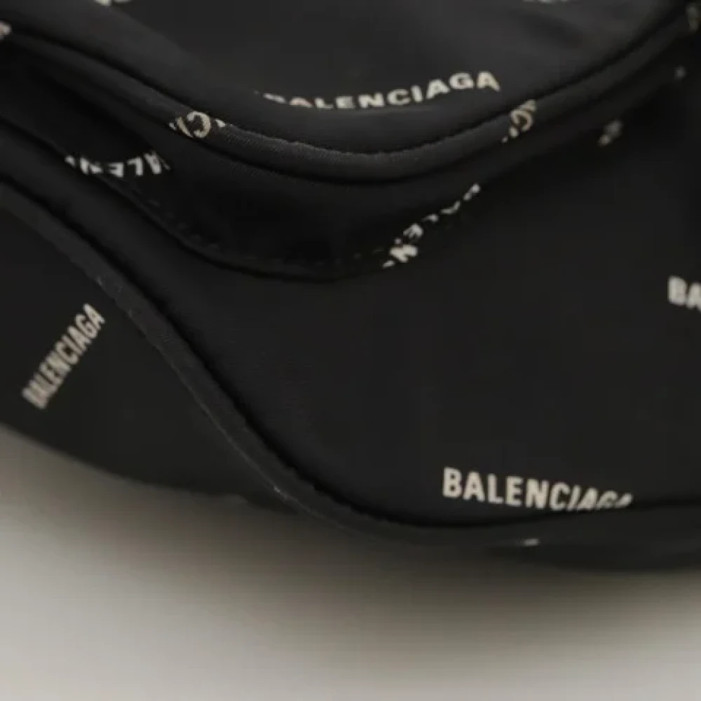 Balenciaga Vintage Pre-owned Nylon crossbody-bags Black Dames