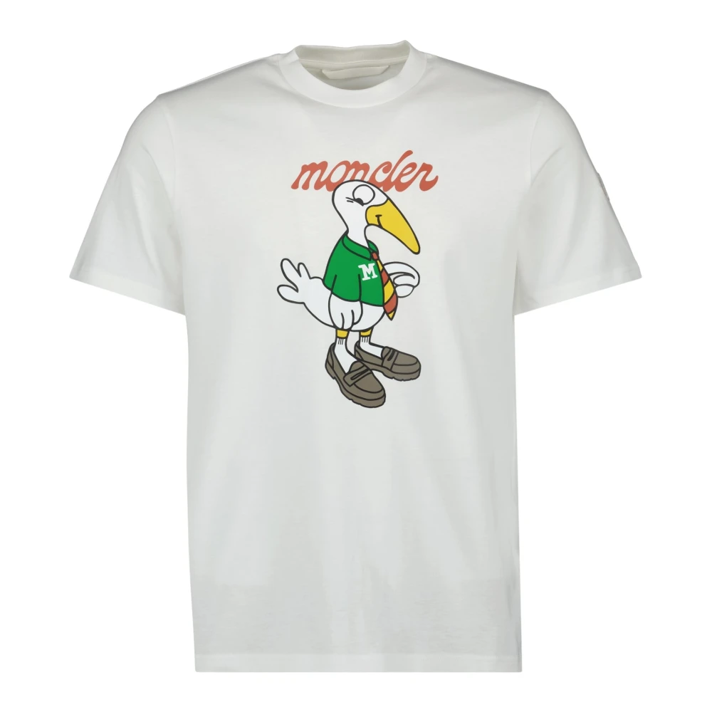 Moncler - Tops > T-Shirts - White - Moncler - Modalova