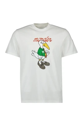Logo Mascotte T-shirt, Rund Hals Kort Ärm