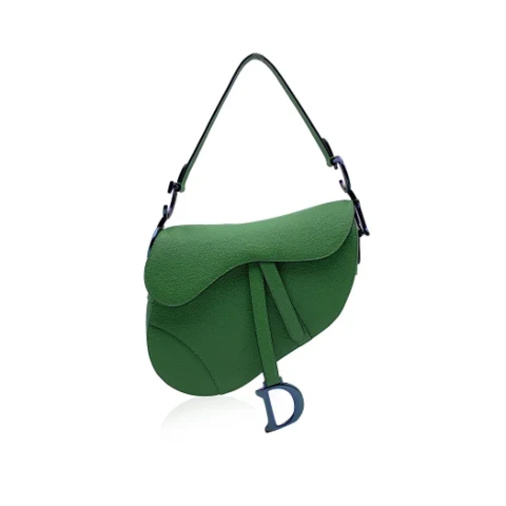 Dior Vintage Pre-owned Leather dior-bags Green Dames