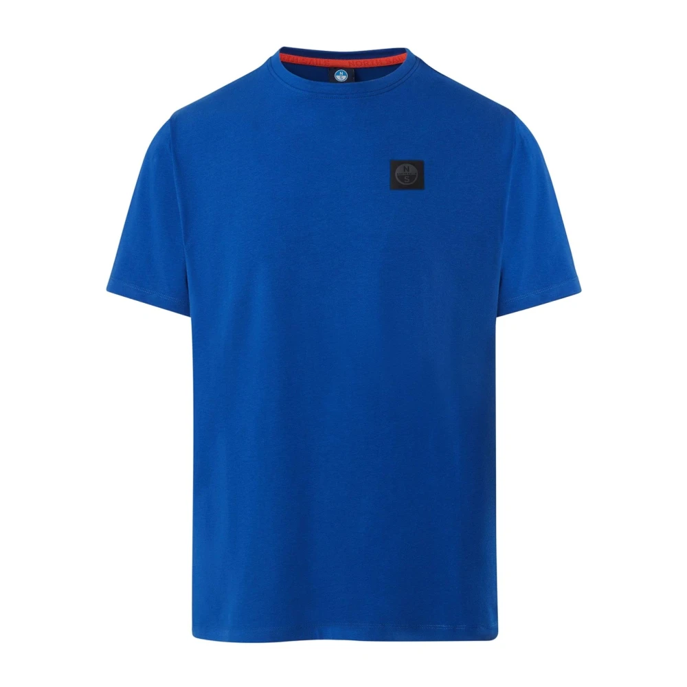 North Sails Korte mouw T-shirt voor mannen Blue Heren