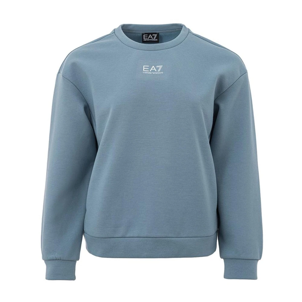 Emporio Armani EA7 Stijlvolle Sweatshirts voor Mannen en Vrouwen Blue Dames