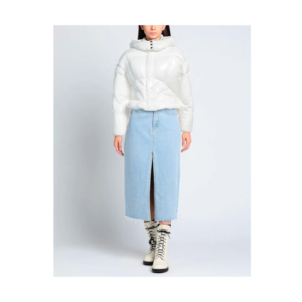 pinko Witte Polyester Jas & Mantel White Dames