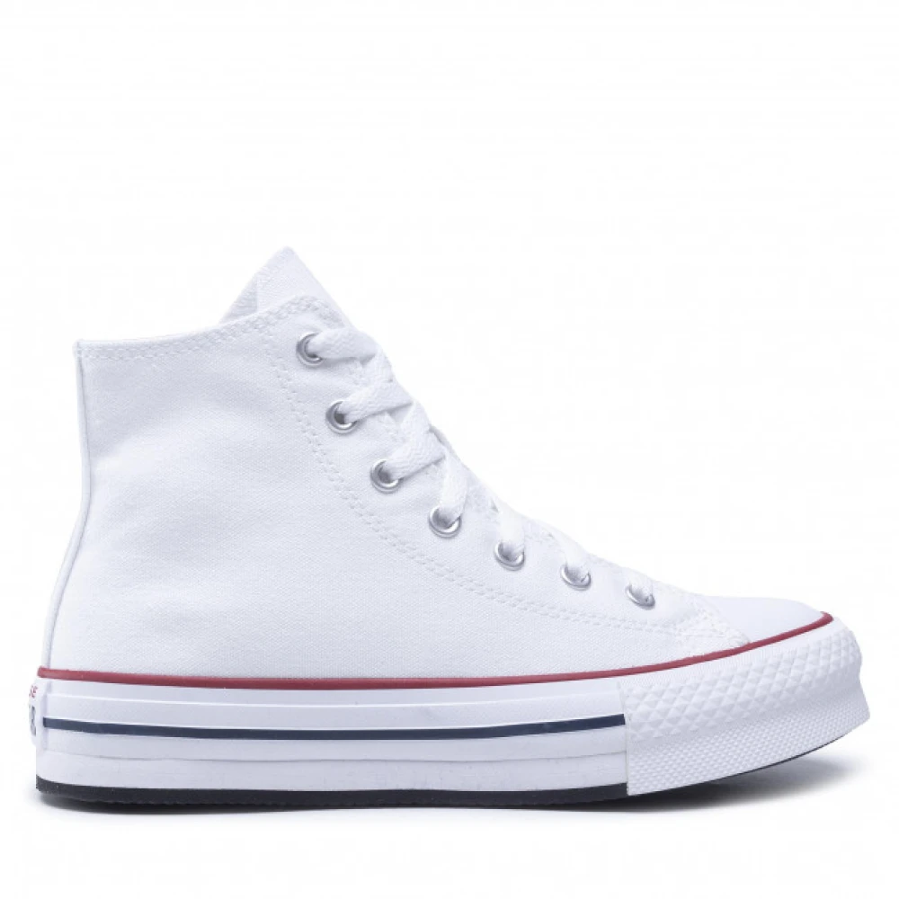 Converse Women's White Sneakers, 3 Uk, Junior Trainers For Eva Lift