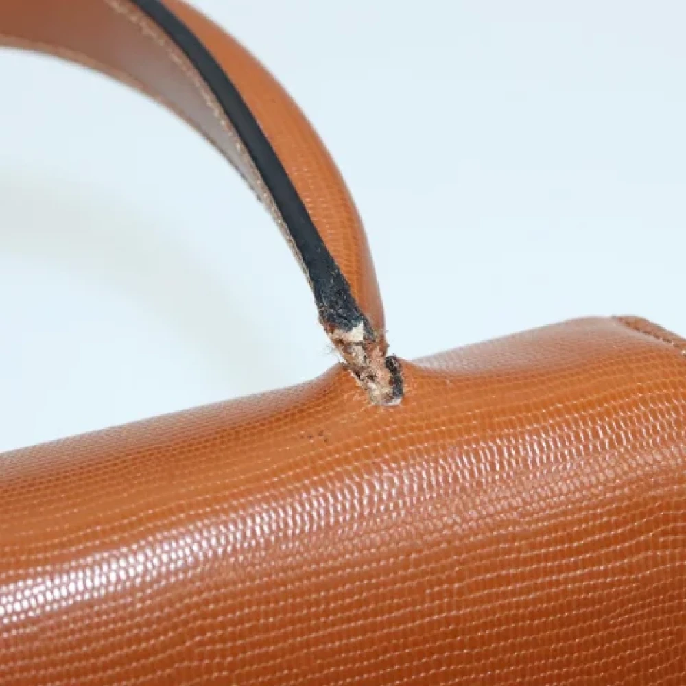 Celine Vintage Pre-owned Leather handbags Brown Dames