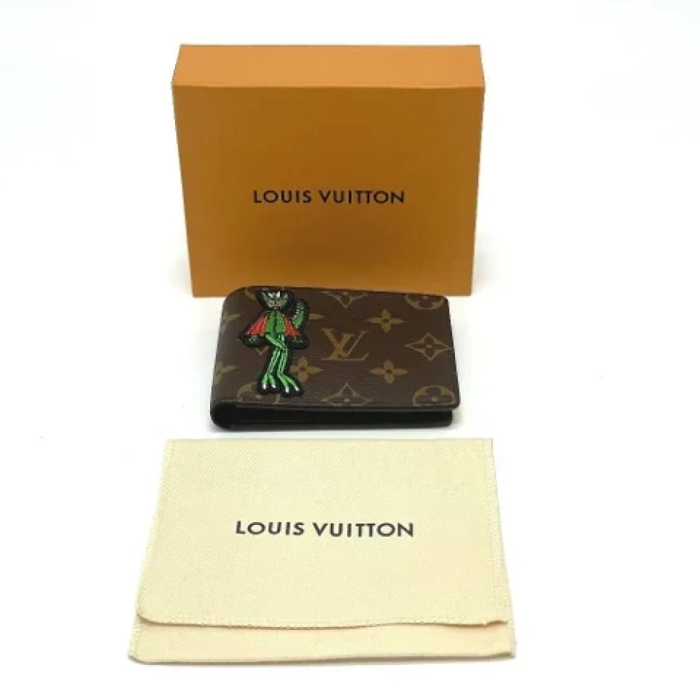 Louis Vuitton Vintage Pre-owned Canvas wallets Brown Heren