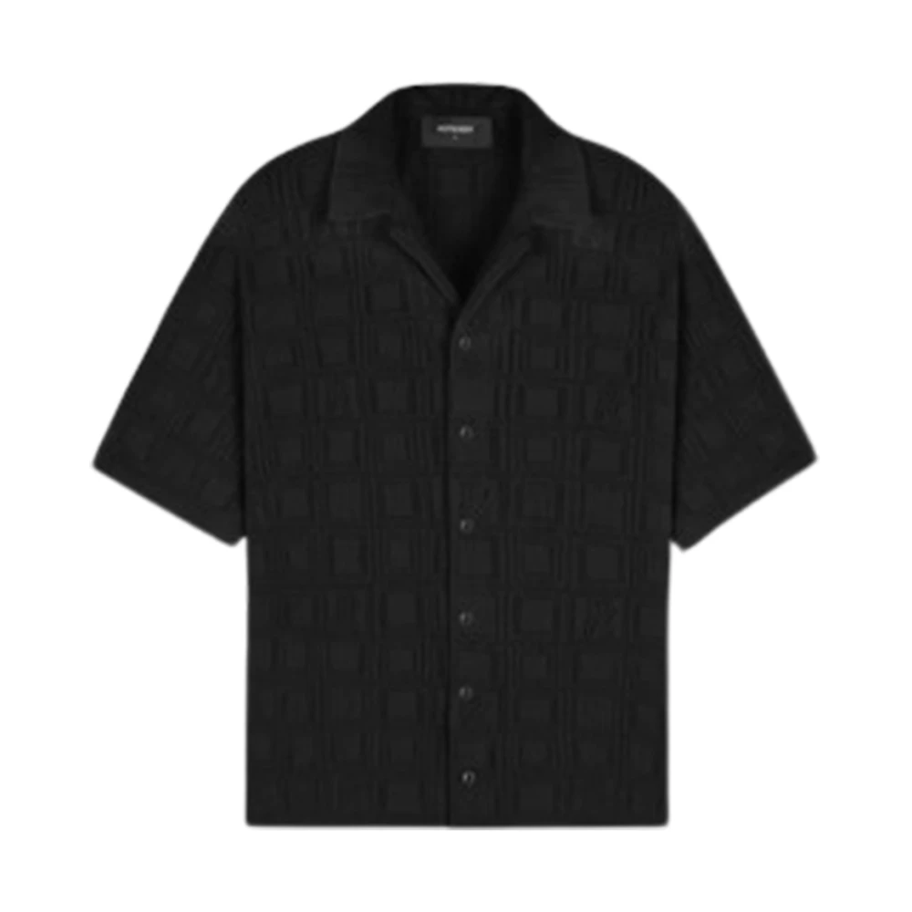 Represent Kantgebreide Shirt Mlm304 Black Heren